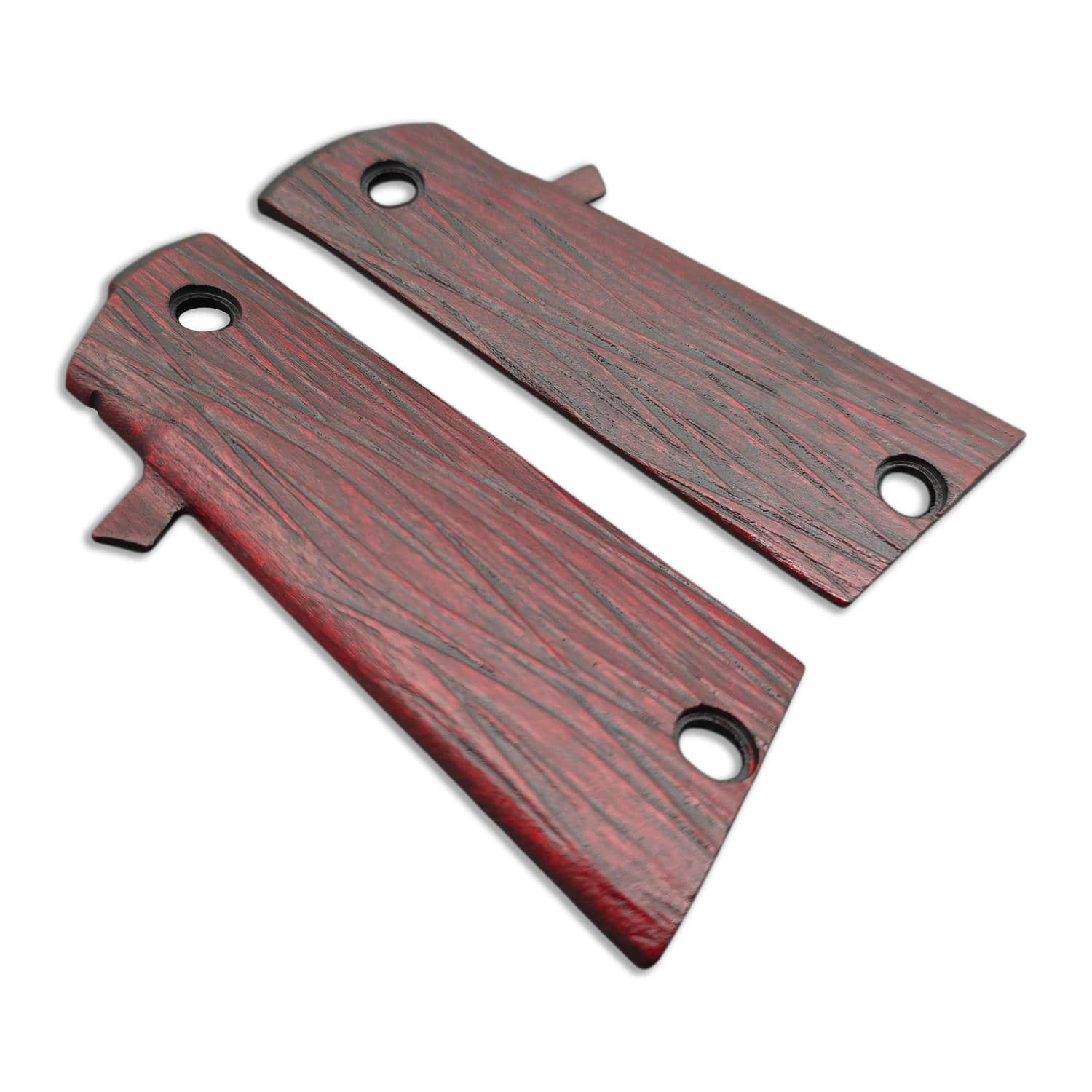 Rock Island M1911 A2 HC maple grips - Fibers Dark Blood / hand-painted