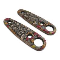 ESEE Izula 2 maple handle scales - Autumn Owl / hand-painted