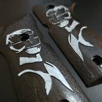 Black Power Ranger - Beretta 92, 92A1, 92G, 92FS, 96, 96A1, 98FS, 98A1, M9, M9A1 Grips
