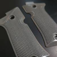 Beretta 80X Cheetah Maple Grips - Classic V2 Grey / Hand-painted