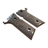 Beretta 92XI, 92GTS Walnut Grips - Classic V2 Medallion Dark / Hand-painted