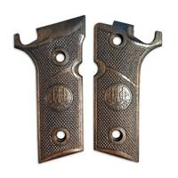 Beretta 92XI, 92GTS walnut grips - Classic V3 Medallion Dark / hand-painted