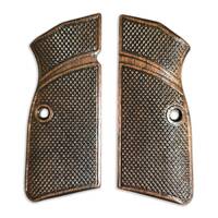 Browning Hi-Power walnut grips - Classic V3 Dark / hand-painted
