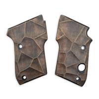 Beretta 21A Bobcat maple grips - Crack V2 (3169) / hand-painted