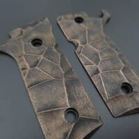 Beretta 92XI, 92GTS Maple Grips - Crack V2 (3169) / Hand-painted
