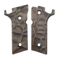 Beretta 92XI, 92GTS maple grips - Crack V2 (3169) / hand-painted