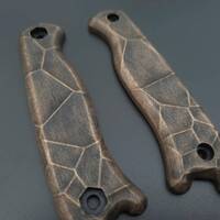 Ka-Bar Becker Short maple handle scales - Crack V2 (3169) / hand-painted