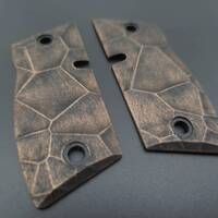 KelTec P15 Metal Maple Grips - Crack V2 (3169) / Hand-painted