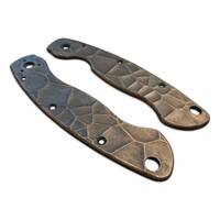 Spyderco Military maple handle scales - Crack V2 (3169) / hand-painted