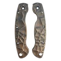 Spyderco Military maple handle scales - Crack V2 (3169) / hand-painted