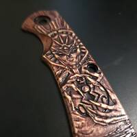 Hinderer Project X maple handle scales - Dagoth Ur Cherry / hand-painted