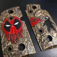 Sig Sauer P238 Maple Grips - Deadpool / Hand-painted