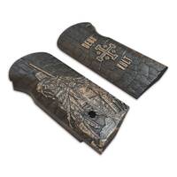 Stechkin APS Maple Grips - Charcoal Deus Vult / Hand-painted
