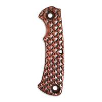 Hinderer Project X maple handle scales - Dragon Scales Dark Cherry / hand-painted