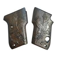 Beretta 21A Bobcat maple grips - Eagle Arrows Black / hand-painted