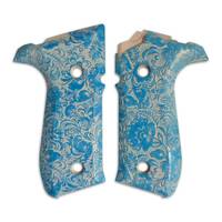 Arex Rex Zero 1 Standard maple grips - Gzhel V2 / hand-painted