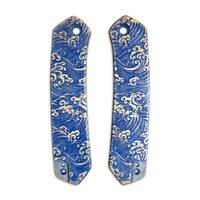 CIVIVI Vision FG maple handle scales - Japan Wave / hand-painted