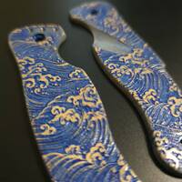 Japan Wave - Leatherman Crater C33 Knife Scales by Svechnikov Knives