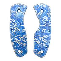 Japan Wave - Spyderco Ambitious Knife Scales by Svechnikov Knives