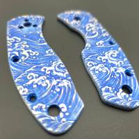 Japan Wave - Spyderco Ambitious Knife Scales by Svechnikov Knives