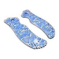 Zero Tolerance ZT 0350 maple handle scales - Japan Wave / hand-painted