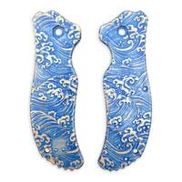 Zero Tolerance ZT 0350 maple handle scales - Japan Wave / hand-painted
