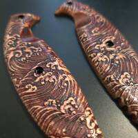 Japan Wave Baroque - Ka-Bar TDI Law Enforcement KA1482 Knife Scales by Svechnikov Knives