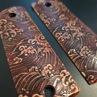 Ruger Mark IV 22/45 Maple Grips - Japan Wave Baroque / Hand-painted