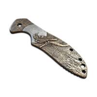 Kershaw Emerson CQC 6K/7K maple handle scales - Moon Raven / hand-painted