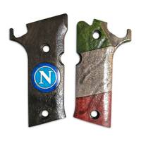 Beretta 92X Performance maple grips - Napoli Italy / hand-painted