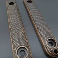 Ka-Bar Model 4 EK44/EK45 walnut handle scales - Classic V2 Dark / hand-painted