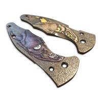 Oni Demon W - Spyderco Yojimbo 2 Knife Scales by Umeda Karin (梅田 夏鈴)