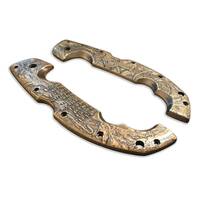 Cold Steel Voyager Extra Large maple handle scales - Psalms 144:1 / hand-painted