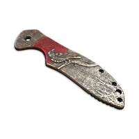 Kershaw Emerson CQC 6K/7K maple handle scales - Red Raven / hand-painted