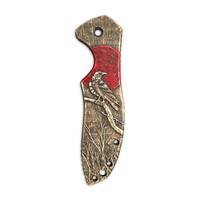 Kershaw Emerson CQC 6K/7K maple handle scales - Red Raven / hand-painted