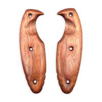 Ka-Bar TDI Law Enforcement Compact walnut handle scales - Traditional / hand-painted