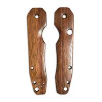 Spyderco Smock walnut handle scales - Traditional / hand-painted