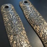 Vegvisir - Fällkniven S1X, S1XB Knife Scales by Svechnikov Knives