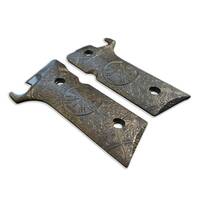 Beretta 92XI, 92GTS Maple Grips - Vegvisir Black / Hand-painted