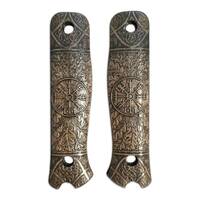 Vegvisir Dark - Fällkniven S1X, S1XB Knife Scales by Svechnikov Knives