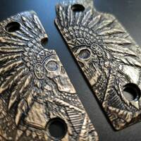 Sig Sauer P238 Maple Grips - War Chief / Hand-painted