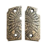 Sig Sauer P238 maple grips - War Chief / hand-painted