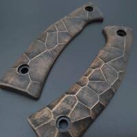 Crack V2 (3169) - Ka-Bar Gunny KA5300 Knife Scales by Svechnikov Knives