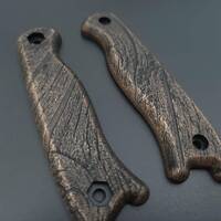 Ka-Bar Becker Short maple handle scales - Wood Bark (3169) / hand-painted