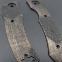 Katz NJ-35/PH-35 maple handle scales - Textured V1 (3169) / hand-painted
