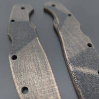 Spyderco Police 4 Lightweight maple handle scales - Textured V1 (3169) / hand-painted