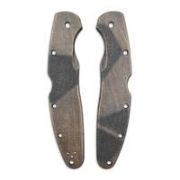 Spyderco Police 4 Lightweight maple handle scales - Textured V1 (3169) / hand-painted