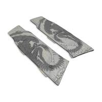 Laugo Arms Alien Creator, Remus Maple Grips - Alien Grey Black / Hand-painted