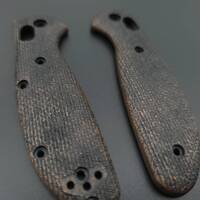 Almost Micarta (3169) - Benchmade Mini Griptilian 555, 556 Knife Scales by Svechnikov Knives