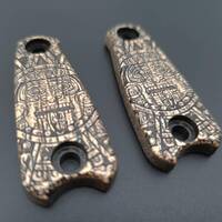 ESEE Izula short maple handle scales - Aztec / hand-painted